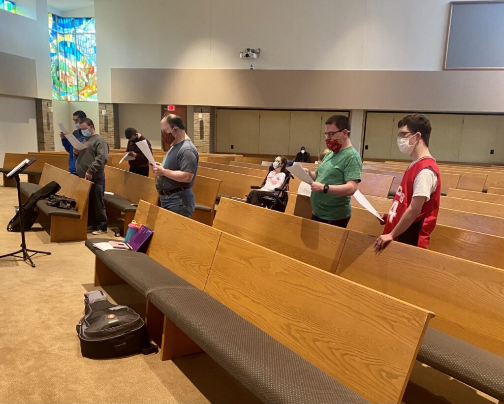 Urbandale SoundReach singers practice music